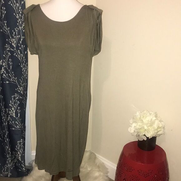 Seven7 Oversized T-Shirt Dress Draped Back - Picture 1 of 8